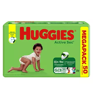 Pañal Huggies Active Sec Etapa 3