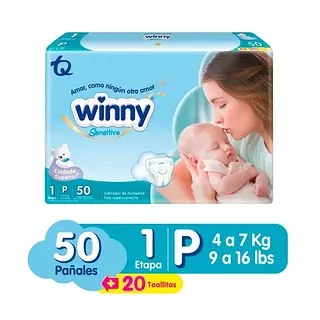 Pañal Winny Sensitive Etapa 1