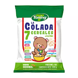 Colada Toning 7 Granos Sabor Natural