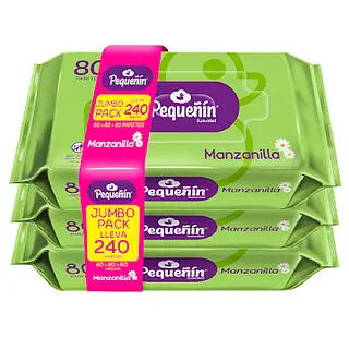 Pañitos Humedos Pequeñin Manzanilla