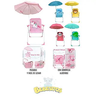 Ref. Az-001 Silla + Sombrilla