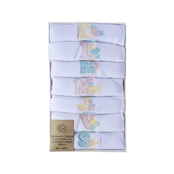 Ref. N032 Semanario 7 Piezas