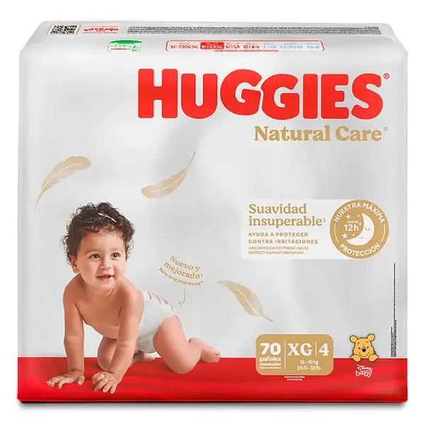 Pañal Huggies Natural Care Etapa 4