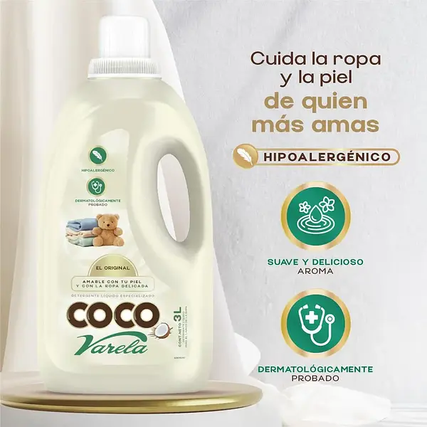 Detergente Liquido Coco Varela Para Bebé