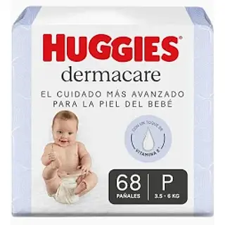 Pañal Huggies Dermacare Etapa 1 X 68