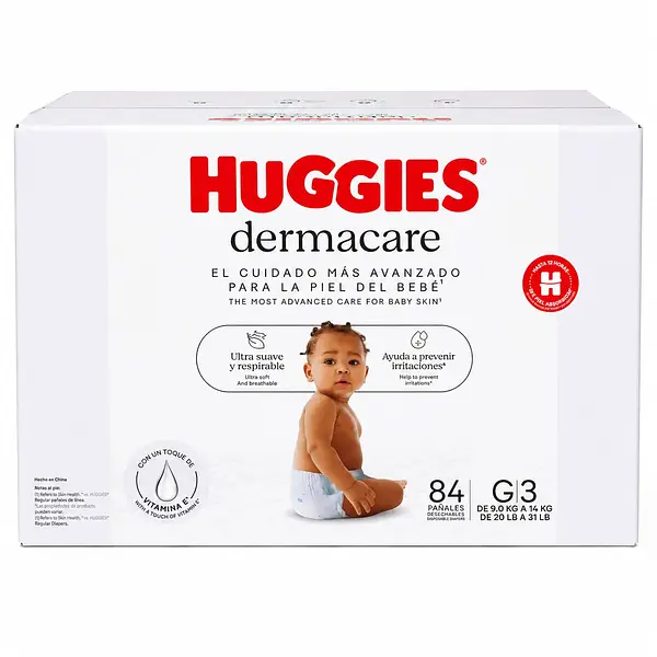 Pañal Huggies Dermacare Etapa 3 X 84